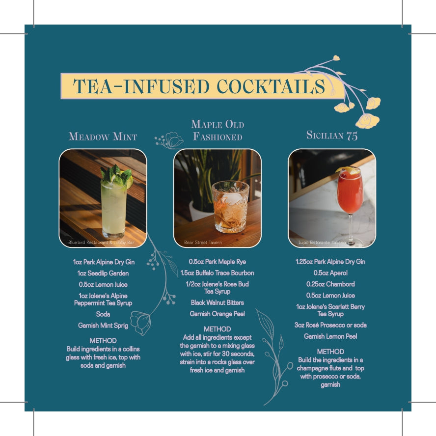 Tea Cocktail Syrups
