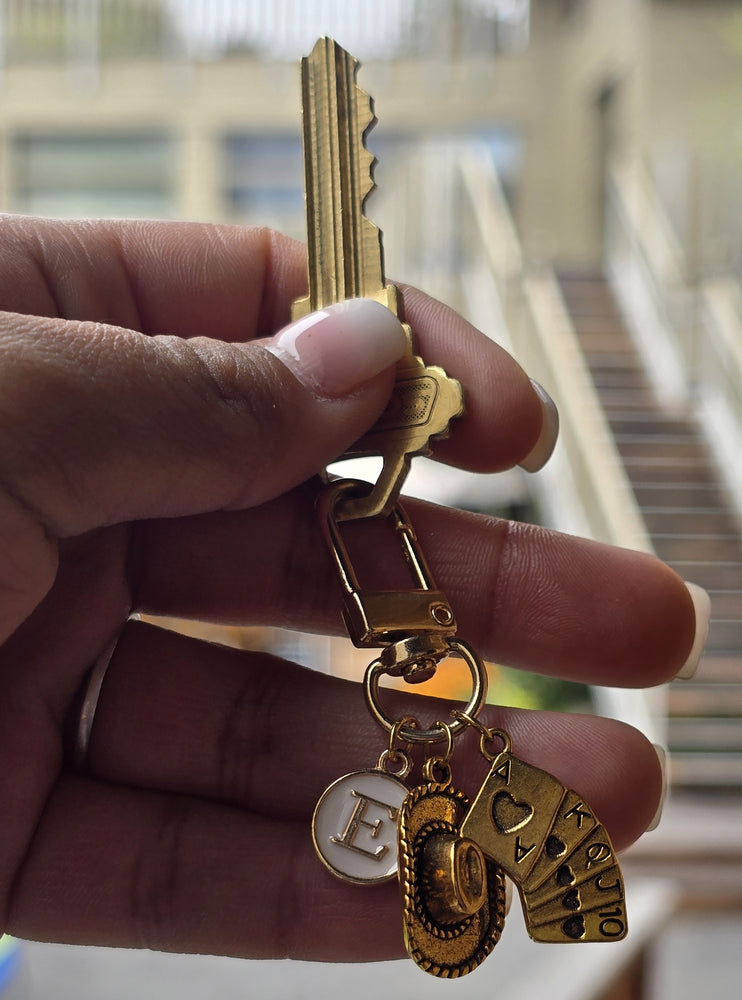 Western Keychains with initial